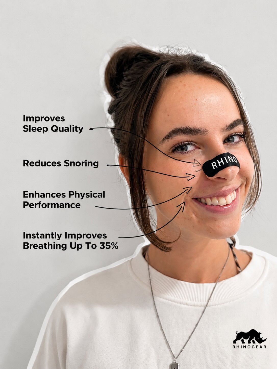 Rhinogear Nasal Strips - Nose Strips for Easier Breathing | 30 Pack - RHINOGEAR
