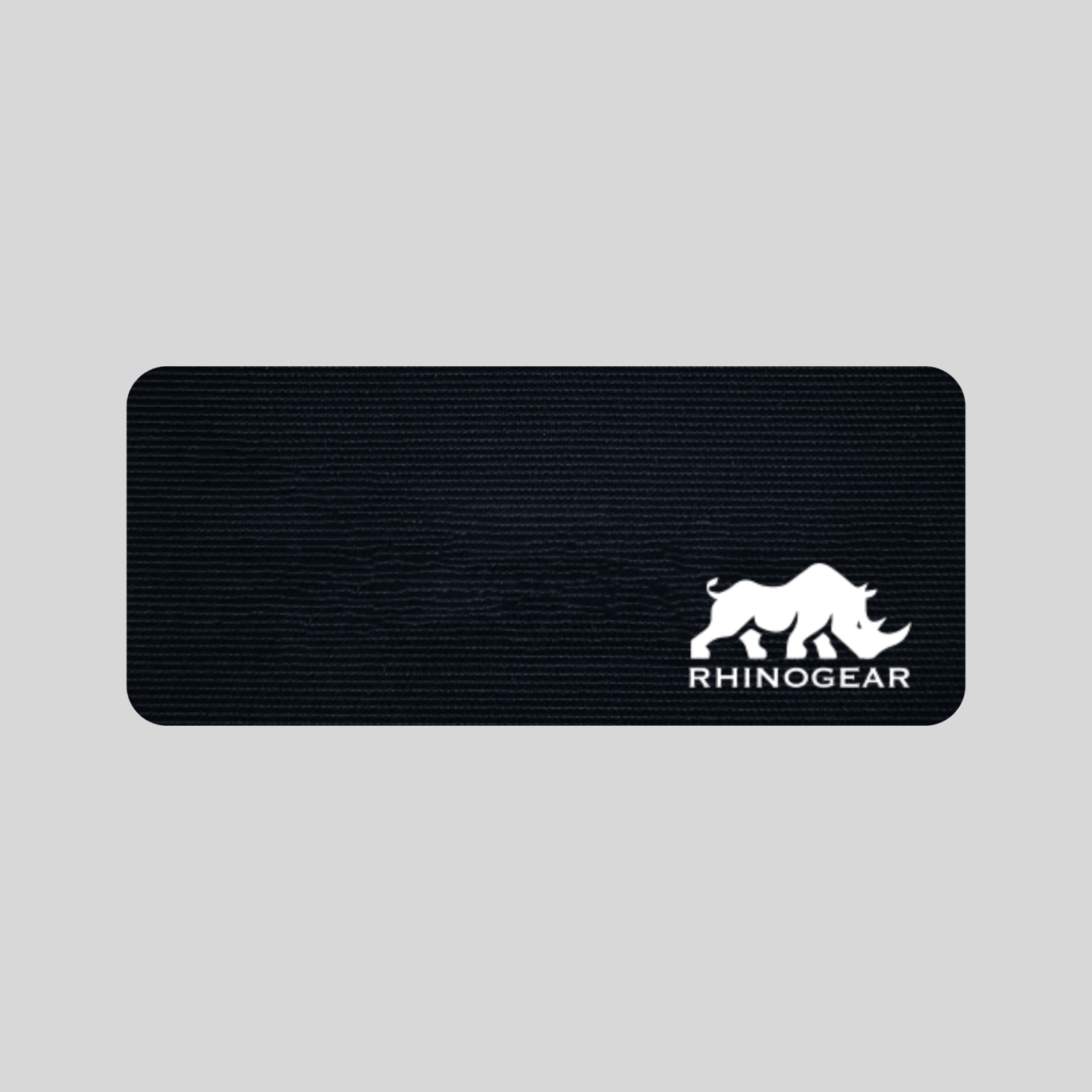 Black mouth tape on a white background