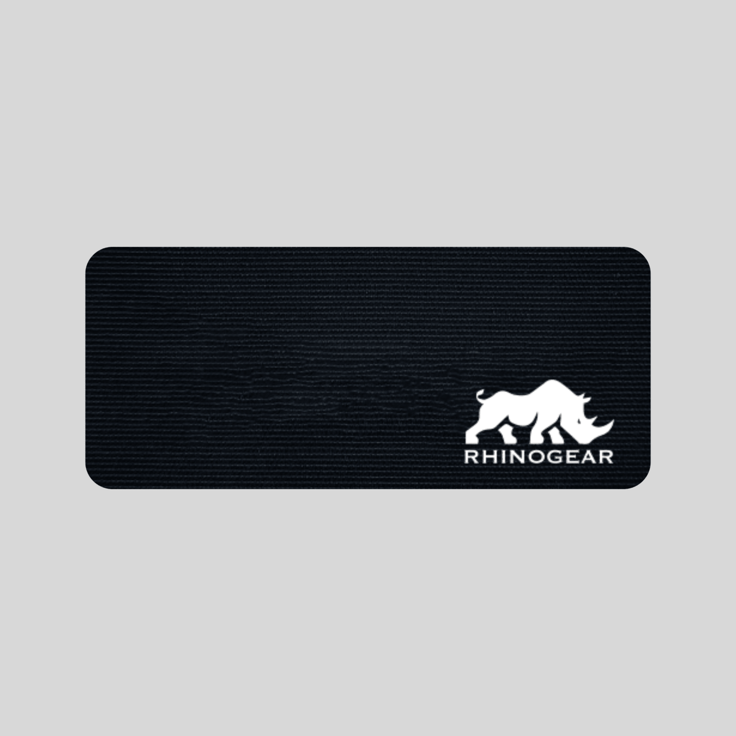 Black mouth tape on a white background